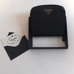 Prada Saffiano Black Leather Wallet